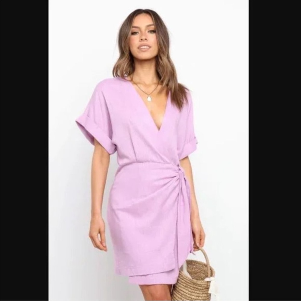 Petal & Pup Apex Lavender Wrap Dress